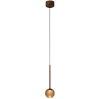 Lucide Hanglamp Calina enkel met amber bol