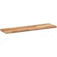 vidaXL Wandschap zwevend olieafwerking 100x20x2 cm massief acaciahout