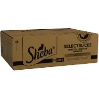 Sheba Dubbelpak: 144x85g katten portiezakje selectie in Saus Gevogelte Variatie nat kattenvoer