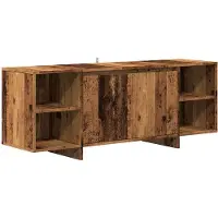vidaXL Tv-meubel 130x35x50 cm bewerkt hout oud houtkleurig