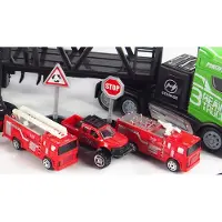 Amewi Oplegger vrachtwagen met autotransporter aanhangwagen 1:16, RTR (RTR Gereed voor gebruik)