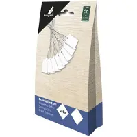 Kangaro draadetiketten - 15x24mm - wit - doos a 500 stuks - prijskaartjes met koord