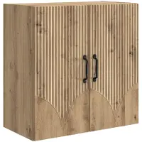 vidaXL Wandkast 59 x 31 x 60 cm Bewerkt hout Artisanaal eiken
