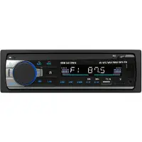 Strex Autoradio met Bluetooth voor alle auto's - USB, AUX en Handsfree - Afstandsbediening - Enkel DIN Auto Radio met Ingebouwde Microfoon