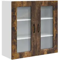 vidaXL Vaatwasserfront, model Kalmar, gerookt eikenhout, 80 x 31 x 80 cm
