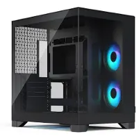 Fractal Design PC Gaming-behuizing Pop 2 Vision midi-tower Zwart ARGB met zijpaneel van gehard glas