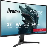 Iiyama G-Master GC2784HSU-B1 Red Eagle - 27 inch - Full HD - VA - 240Hz - - Curved - HDMI 2.1, HDR10