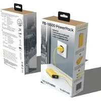 RealPower PB-10000 Power Pack Powerbank 10000 mAh Li-ion USB, USB-C Geel