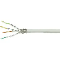 Logilink S/FTP CAT7 stug 50M 100% koper wit (netwerkkabel op rol) - Netwerkkabel - Computerkabel - Kabel
