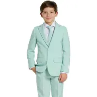 Oppo Merchandise Group B.V. kostuum Daily petrol/mintgroen Jongens Polyester Reverskraag - maat 98/104