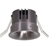 Lucide SNAXX - Inbouwspots - Diameter 8 cm - LED, dimbaar. - Kleurtemperatuur: 1x12W, 2700K/4000K - Satiné afwerking, gunmetal kleur