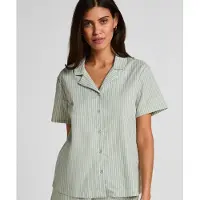 Hunkemoller Slaapshirt pastelgroen / wit