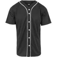 Urban Classics Overhemd 'Baseball' zwart / wit