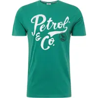 Petrol Industries Shirt groen / zwart / wit