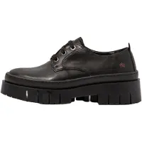 Art Dames Lederen schoenen 1952 zwart -Helphoogte: 5 cm (42), Leer, 5 tot 8 cm, Veters, Casual 119521101003_001