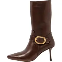 Neosens Dames Bruine leren laarzen S3197 (40), Leer, 8 tot 10 cm, Ritssluiting, Casual 331971104003_012