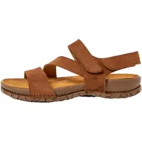 El naturalista Bruine leren sandalen N5860 (46), Leer, Plat, Gesp, Klittenband, Casual, Imitatieleer 2586011ND005_023