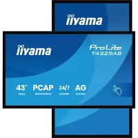 Iiyama ProLite Digital Signage display Energielabel: G (A - G) 108 cm (42.5 inch) 3840 x 2160 Pixel 24/7 Android, Multi-touch, Kiosk-modus