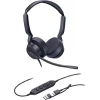 Yealink UH42 Dual UC USB-C/A Bedraad Hoofdband Oproepen/muziek USB Type-C / USB Type-A Zwart