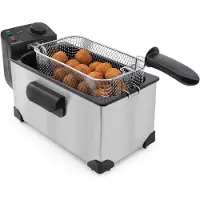 Tomado TDF3001S - Frituurpan - 3 liter inhoud - 2200 Watt - Koude zone friteuse - RVS