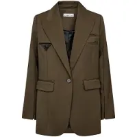 Haute L'Amitié Dames Blazers Premiere Hook Blazer - Khaki - Maat M