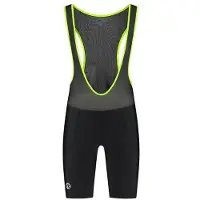 Rogelli Core Fietsbroek Heren - Met Zeem en Bretels - Wielrenbroek - Zwart/Fluor - Maat M