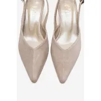 Forever & Always Dioris Leren Slingback Kitten Hak Pump