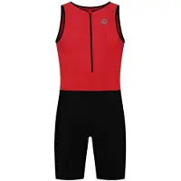 Rogelli Florida Trisuit Heren en Dames - Mouwloos - Zwart Rood - M