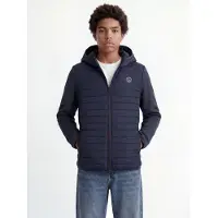 Jack & Jones Junior Tussenjas 'JJEMulti' navy / rood / wit