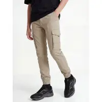 Jack & Jones Junior Broek 'JJIPaul JJFlake' lichtbruin