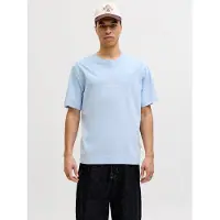Jack & Jones Shirt 'JORNorrebro' lichtblauw / wit
