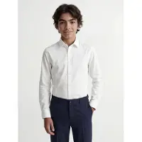 Jack & jones Junior Overhemd 'JJParmaJNR' wit