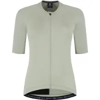 Rogelli Essential II Dames Korte Mouw Fietsshirt - Lange Rits - Taupe