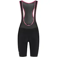 Rogelli Core Korte Fietsbroek Dames - Bretels - Zwart Roze - M