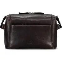 Jost London Toilettas Leder 25 cm bruin