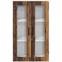 vidaXL Wandkast LUCCA, gerecycled hout, 60 x 31 x 100 cm, houtvezel
