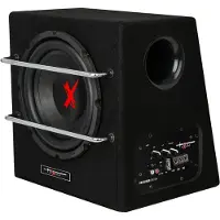 Excalibur X801BA - Subwoofer Auto met Versterker - 8 Inch Auto Subwoofer - Actieve Subwoofer Kist - 1100 Watt