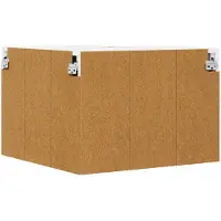 vidaXL Wandhoekkast LUCCA Bruin eiken 57 x 57 x 40 cm Bewerkt hout