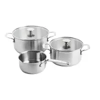 KitchenAid rvs Pannenset 3-delig