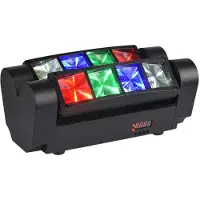 Light4me Licht effect LED - - Spider MKII Turbo - 8x3W CREE RGBW - Oscillerende stangen - DMX &amp; muziekmodi