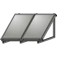 Wolf Heiztechnik AluFlex-U opstelraam hoogformaat voor 2 collectoren F3-1/CFK-1, 2484083