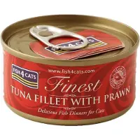 Tescoma Fish4cats - Natvoer voor Katten - Tonijnfilet met Garnalen - 12x70g - Graanvrij