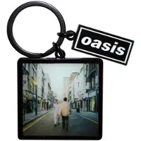 Rock Off Oasis - What's The Story Album Decca Logo Charm Sleutelhanger - Multicolours/Zwart