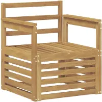 vidaXL 2 Stuk Buiten bank set Massief Acacia Hout Wit