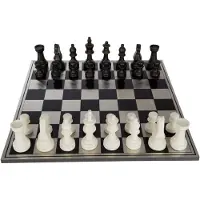 J-Line decoratie Schaakspel - polyresin - mix