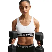 Nike Sportbeha Dri-FIT TT Light Support - Wit/Zwart Dames