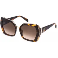 Blumarine Zonnebril SBM870S 56/18/140 Glanzend rood acetaat VROUW SBM870S