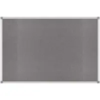 MAUL standard prikbord, textiel, 600 x 900 mm, grijs