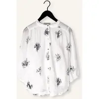 NUKUS Dames Blouses Lynn Blouse Paillet - Wit - Maat XXL
