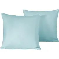 De Witte Lietaer Set Kussenslopen Olivia Sea Angel - 2 stuks - 40 x 40 cm - Blauw - Katoen Satijn